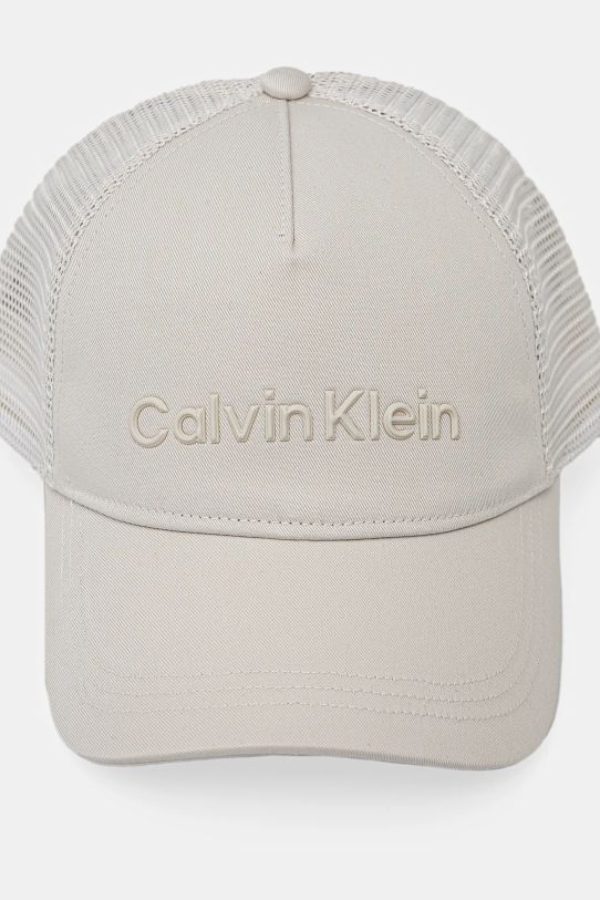 Šiltovka Calvin Klein K50K513015 béžová SS25