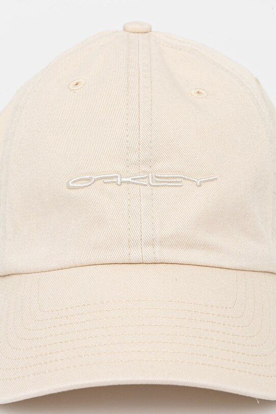 Oakley czapka z daszkiem bawełniana FOS901221 beżowy SS25