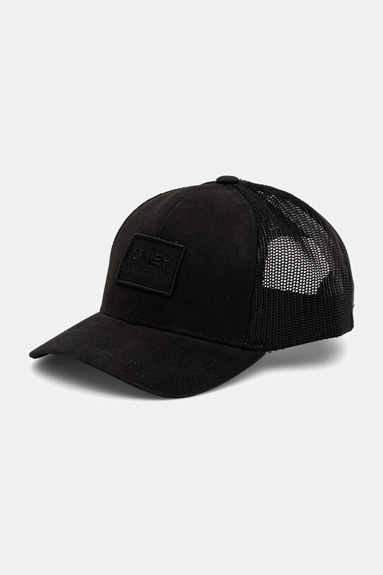 Bavlnená šiltovka Oakley bavlna čierna FOS900906