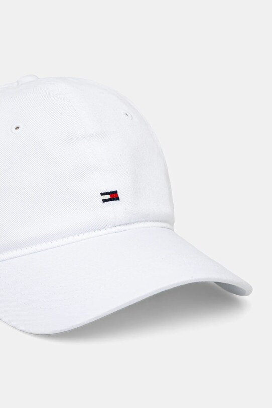 Tommy Hilfiger șapcă de baseball din bumbac AM0AM13159 alb SS25