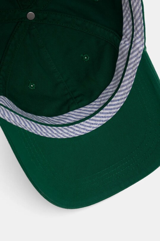 Bavlněná baseballová čepice Tommy Hilfiger zelená AM0AM13159