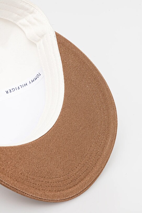 Tommy Hilfiger czapka z daszkiem bawełniana beżowy AM0AM13161