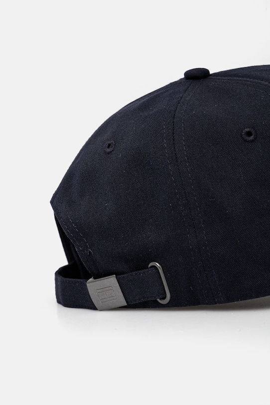 Akcesoria Tommy Hilfiger czapka z daszkiem bawełniana AM0AM13162 granatowy