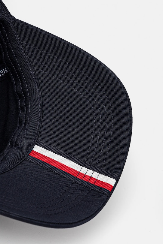 Tommy Hilfiger czapka z daszkiem bawełniana granatowy AM0AM13162