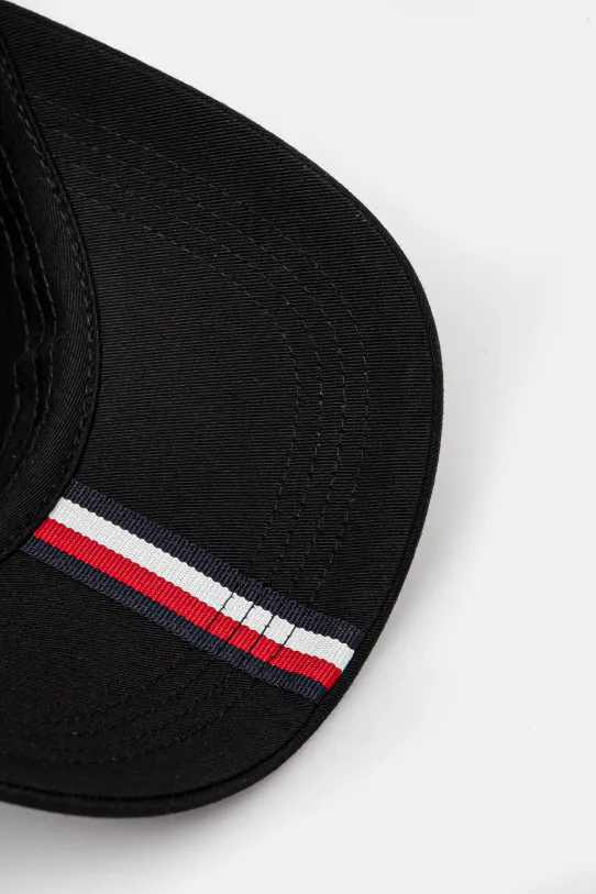 Bavlnená šiltovka Tommy Hilfiger čierna AM0AM13162