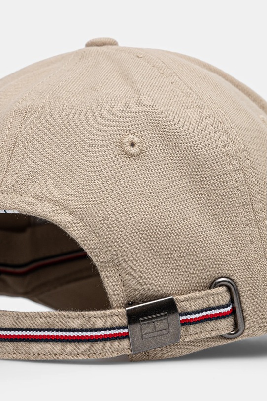 Akcesoria Tommy Hilfiger czapka z daszkiem bawełniana AM0AM13164 beżowy