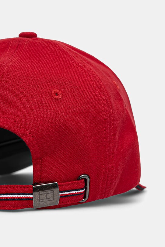 Αξεσουάρ Βαμβακερό καπέλο του μπέιζμπολ Tommy Hilfiger AM0AM13164 κόκκινο