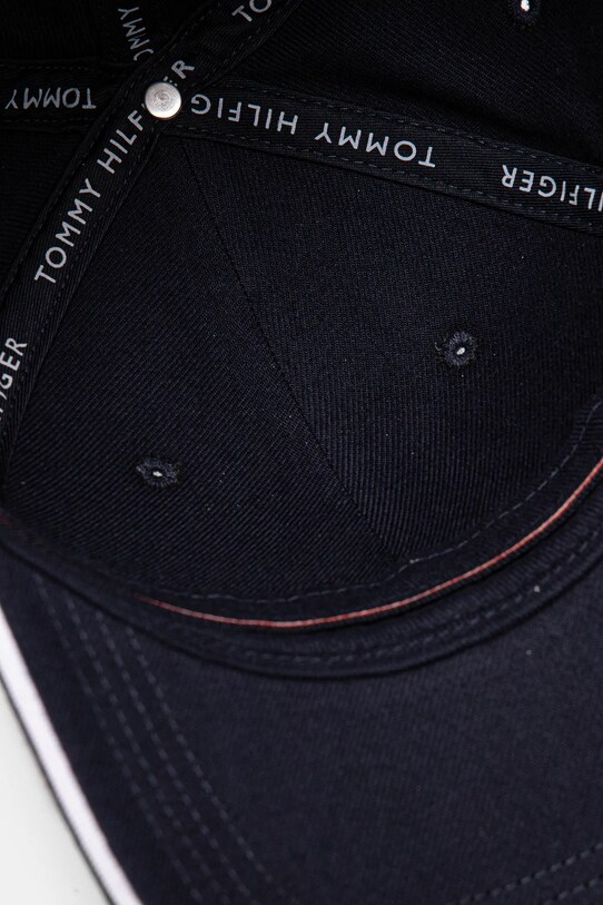 Бавовняна бейсболка Tommy Hilfiger темно-синій AM0AM13164