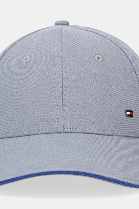 Tommy Hilfiger czapka z daszkiem bawełniana AM0AM13164 szary SS25