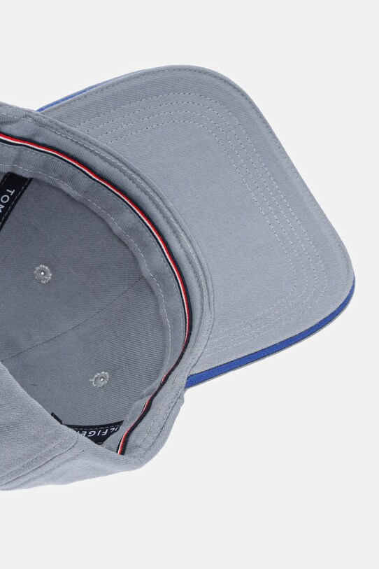Tommy Hilfiger czapka z daszkiem bawełniana szary AM0AM13164