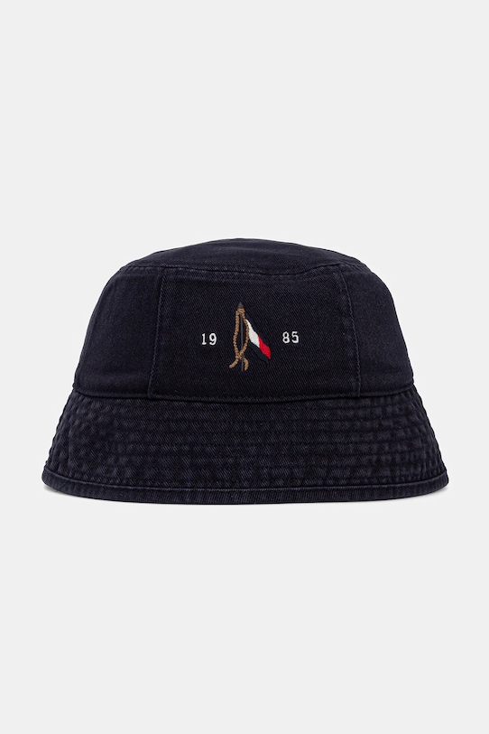 Bombažni klobuk Tommy Hilfiger Bombaž mornarsko modra AM0AM13384