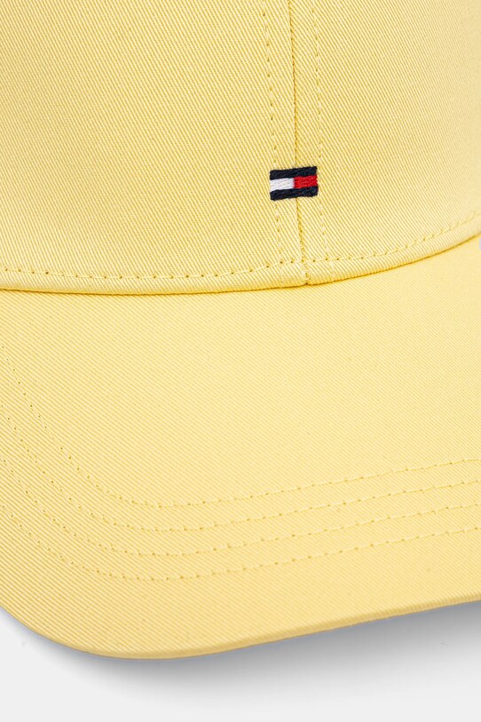 Tommy Hilfiger czapka z daszkiem bawełniana AM0AM13531 żółty SS25