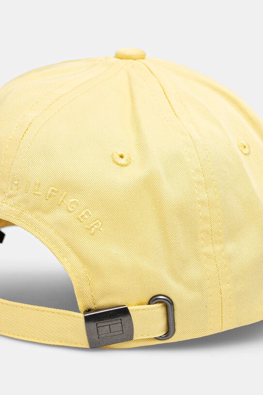 Akcesoria Tommy Hilfiger czapka z daszkiem bawełniana AM0AM13531 żółty