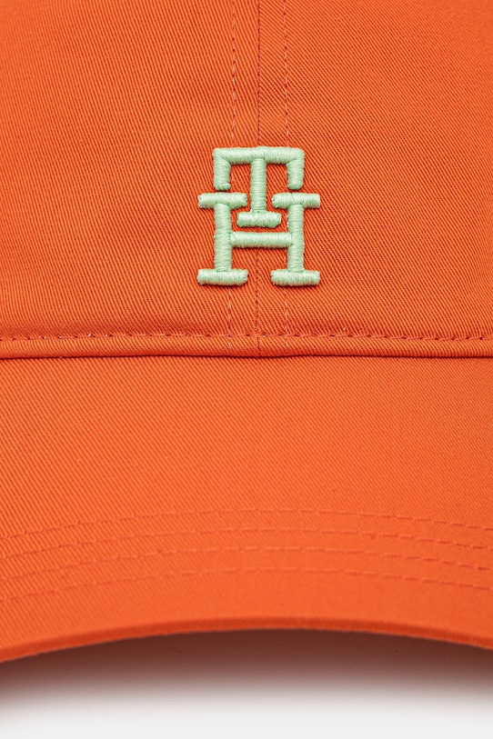 Tommy Hilfiger berretto da baseball in cotone AM0AM13542 arancione SS25