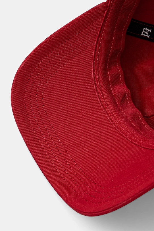 Tommy Hilfiger berretto da baseball in cotone rosso AM0AM13542