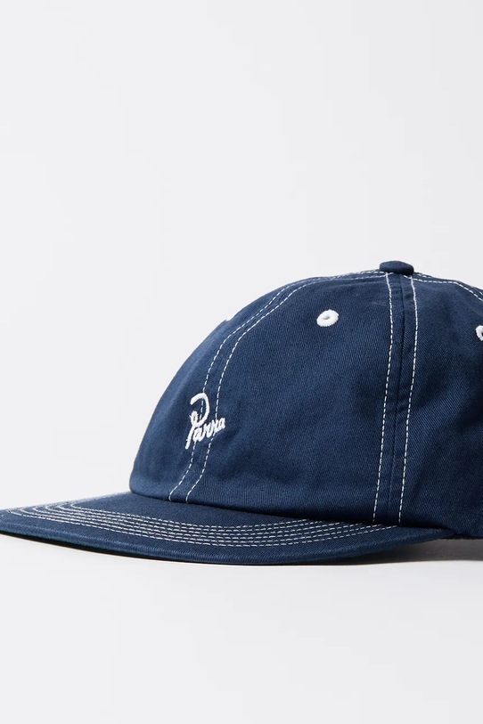 by Parra czapka z daszkiem bawełniana Signature 53550 granatowy SS25