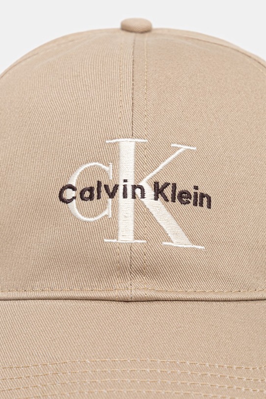 Calvin Klein καπέλο με γείσο ανδρικό βαμβακερό LV04G5004G μπεζ SS26