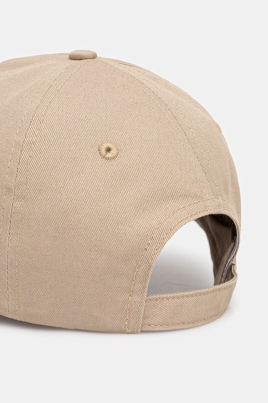 Αξεσουάρ Calvin Klein καπέλο με γείσο ανδρικό βαμβακερό LV04G5004G μπεζ