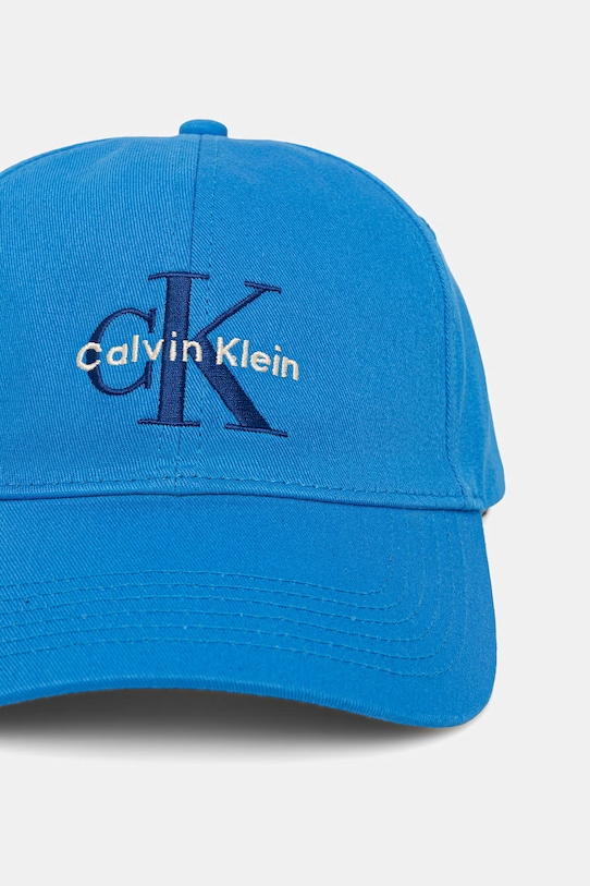 Calvin Klein καπέλο με γείσο ανδρικό βαμβακερό LV04G5004G μπλε SS26