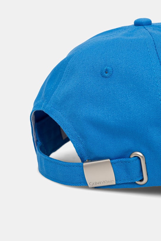 Αξεσουάρ Calvin Klein καπέλο με γείσο ανδρικό βαμβακερό LV04G5004G μπλε