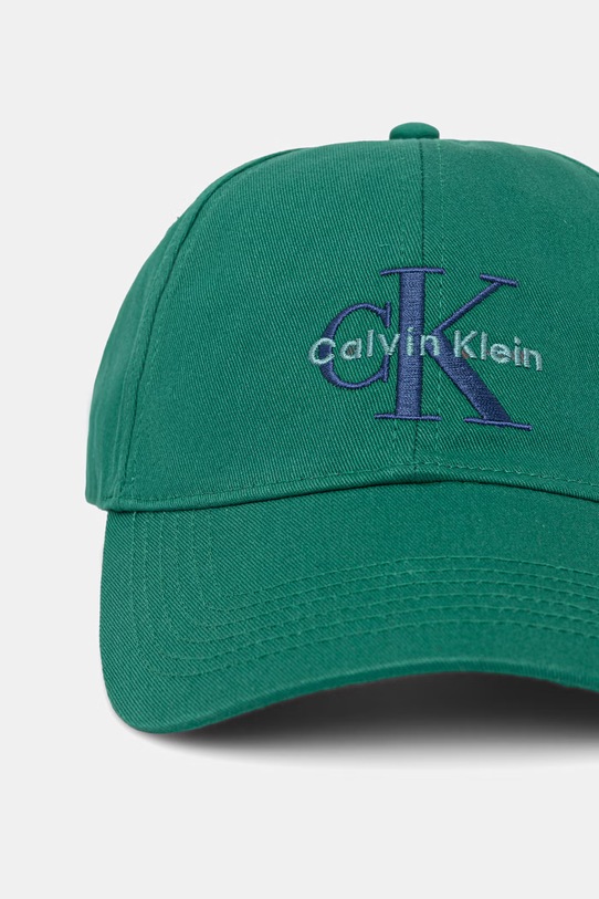 Calvin Klein καπέλο με γείσο ανδρικό βαμβακερό LV04G5004G πράσινο SS26