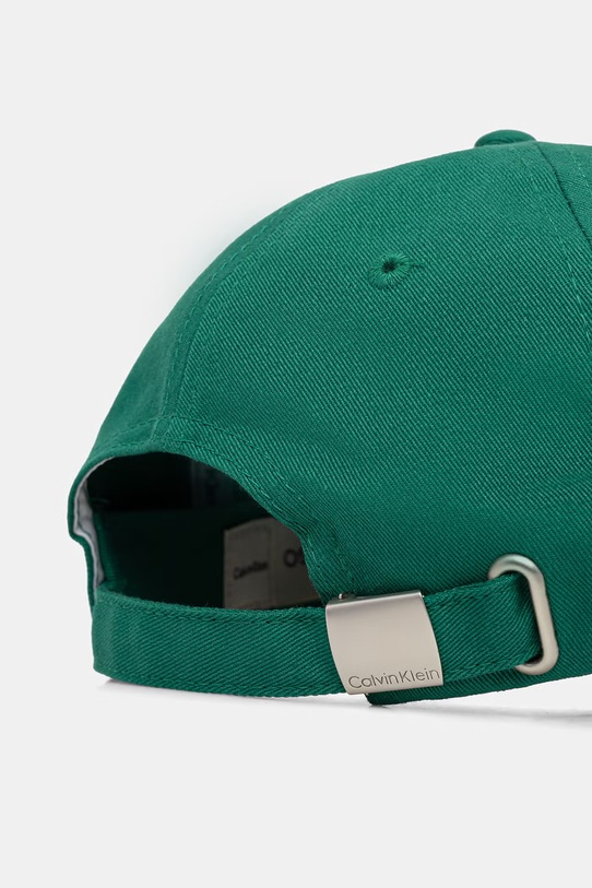 Αξεσουάρ Calvin Klein καπέλο με γείσο ανδρικό βαμβακερό LV04G5004G πράσινο