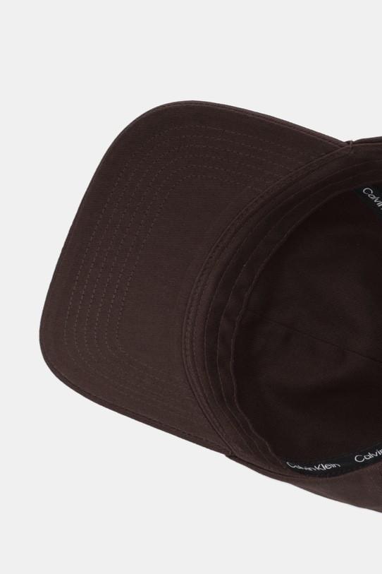 Calvin Klein Jeans czapka z daszkiem bawełniana brązowy LV04G5004G