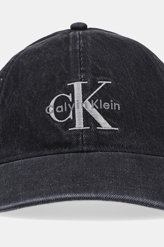 Τζιν καπέλο μπέιζμπολ Calvin Klein Jeans LV04G5007G μαύρο SS25