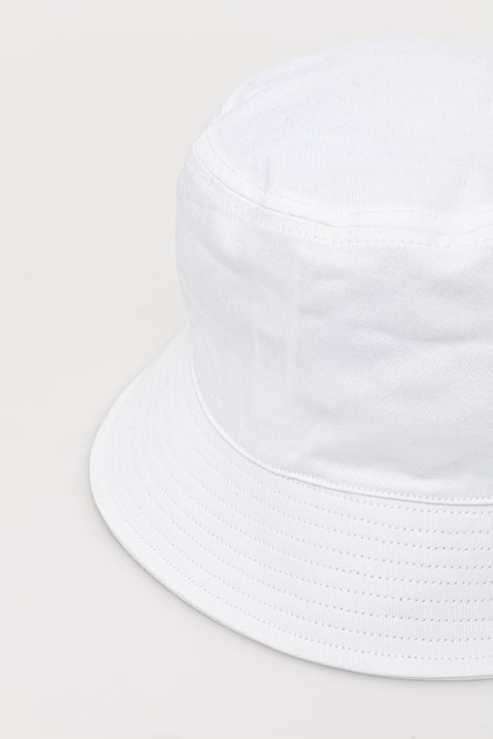 Calvin Klein Jeans bucket klobouk pánský bavlněný LV04G5020G bílá SS26