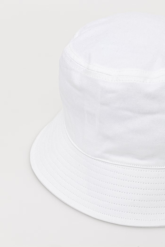 Calvin Klein Jeans bucket klobouk pánský bavlněný LV04G5020G bílá SS26