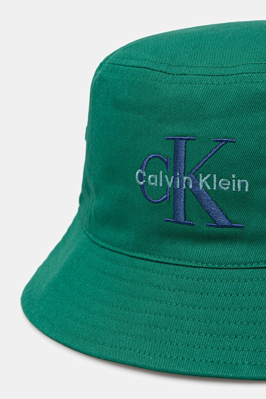 Calvin Klein Jeans bucket klobouk pánský bavlněný LV04G5020G zelená SS26