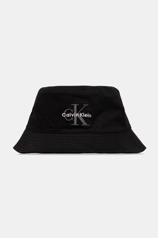 Шляпа из хлопка Calvin Klein Jeans аппликация чёрный LV04G5020G
