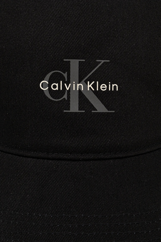 Bavlněná baseballová čepice Calvin Klein Jeans LV04G5032G černá SS25