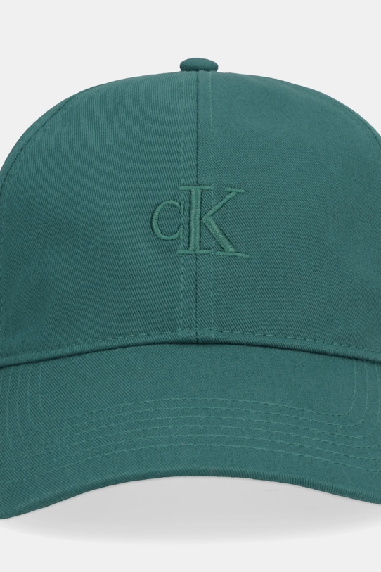 Calvin Klein Jeans czapka z daszkiem bawełniana LV04G5002G turkusowy AW25