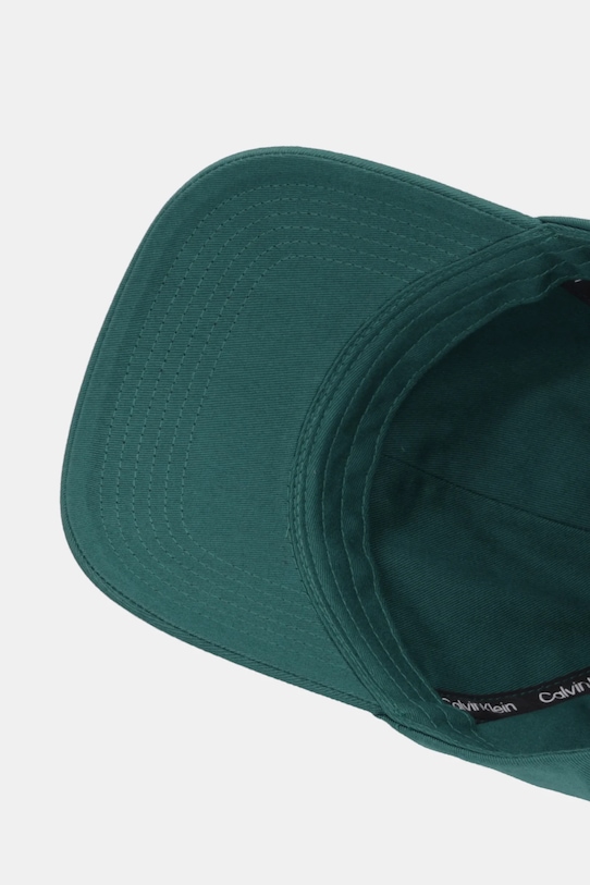 Calvin Klein Jeans czapka z daszkiem bawełniana turkusowy LV04G5002G