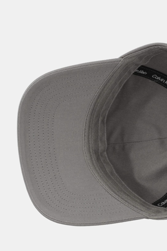 Calvin Klein Jeans czapka z daszkiem bawełniana szary LV04G5002G