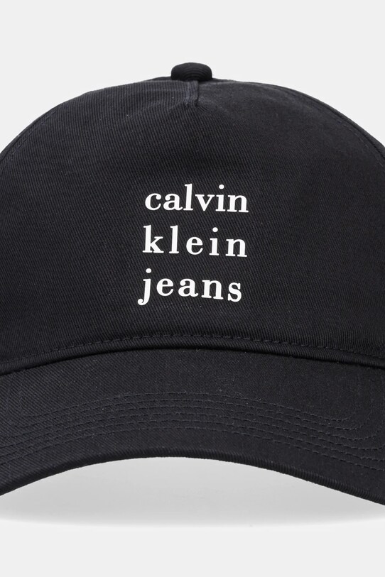 Calvin Klein Jeans czapka z daszkiem bawełniana LV04G5036G czarny SS25