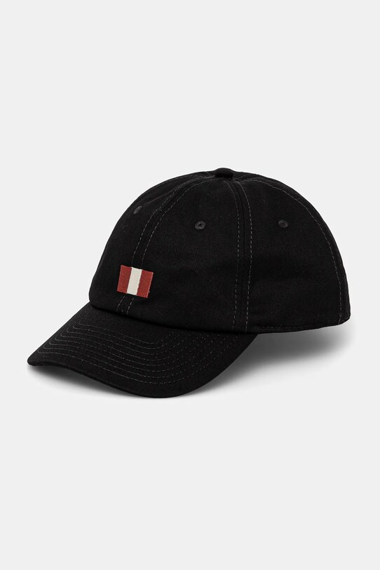 Bally șapcă de baseball din bumbac bumbac negru MHA02Q