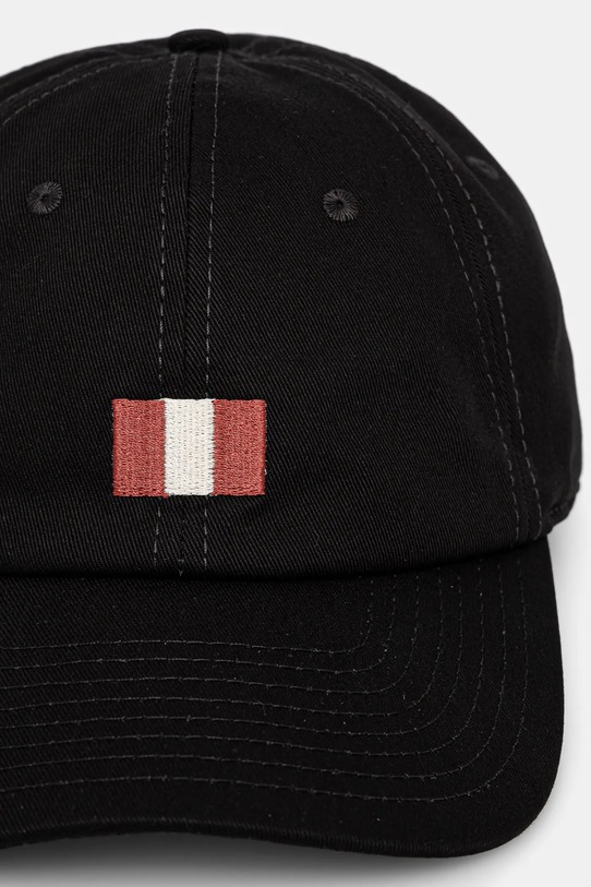 Bombažna bejzbolska kapa Bally MHA02Q črna SS25