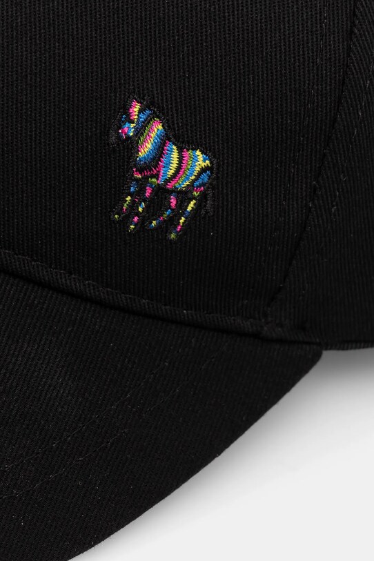 Paul Smith berretto da baseball in cotone M1A.987DT.POZEB nero SS25