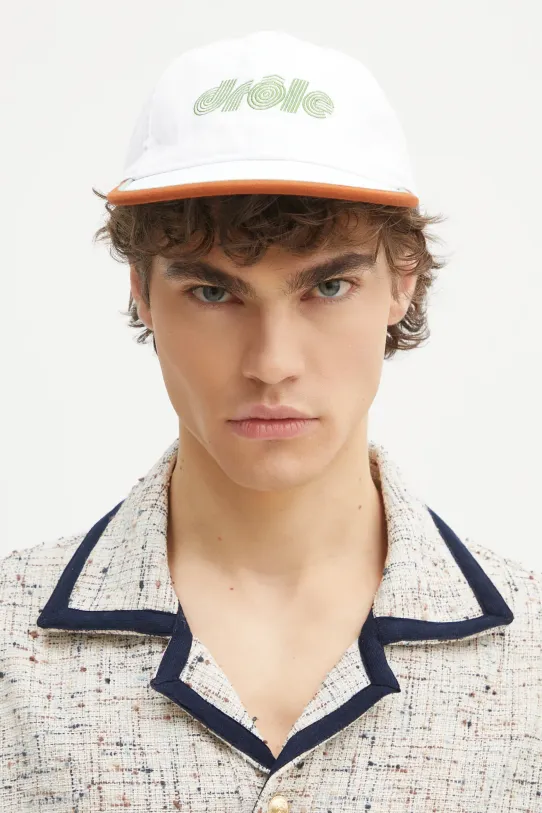 Kšiltovka Drôle de Monsieur La Casquette Drule Tennis G.CP173.CO138.WT bílá
