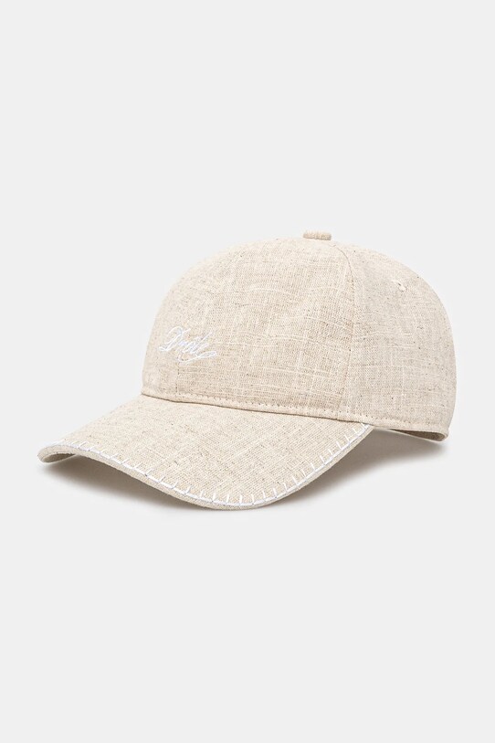 Šiltovka Drôle de Monsieur La Casquette Drule Lin ostatné béžová G.CP168.LI008.LBG