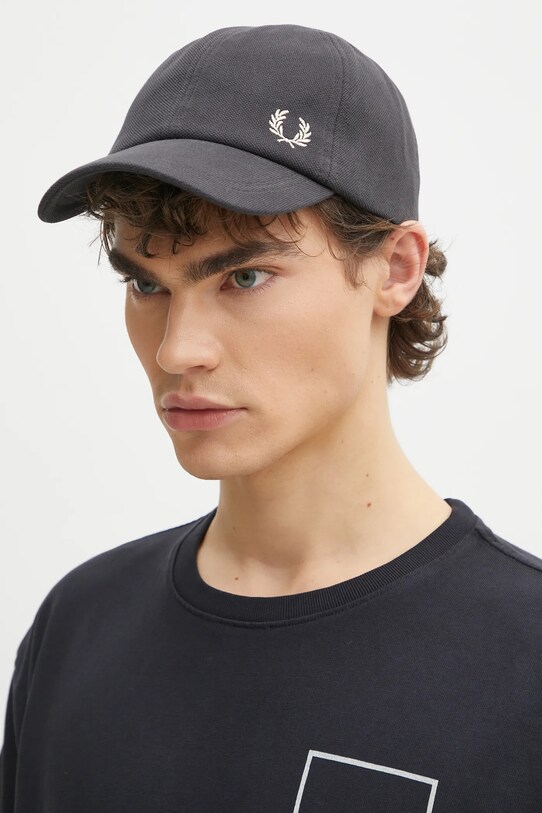 Fred Perry cotton baseball cap HW6726.V56 black SS25