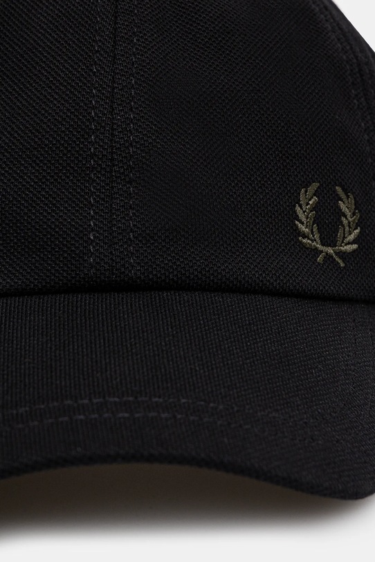 Fred Perry cotton baseball cap HW6726.Y43 black SS25