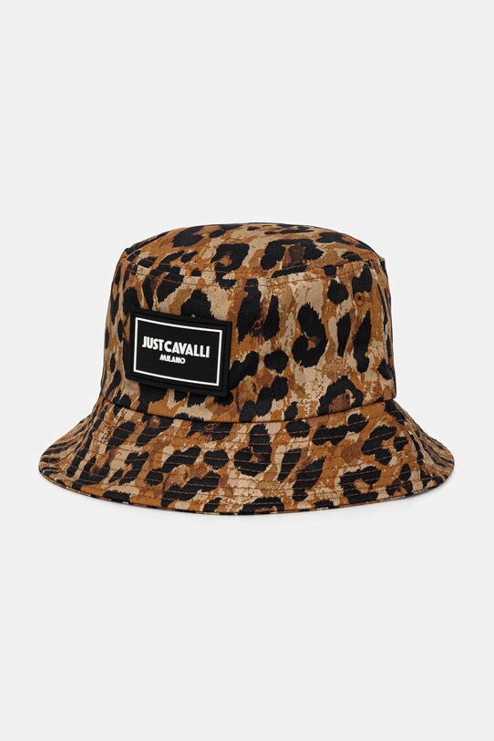 Just Cavalli palarie din bumbac bumbac maro 78QAZK20.ZG345