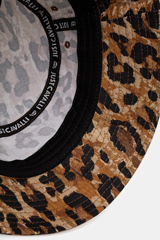 Just Cavalli palarie din bumbac maro 78QAZK20.ZG345