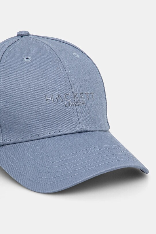 Bavlněná baseballová čepice Hackett London HM042652 modrá SS25