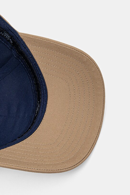 Hackett London czapka z daszkiem bawełniana beżowy HM042652