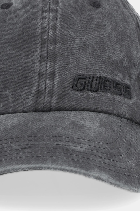 Guess czapka z daszkiem bawełniana MERAK Z5GZ03.WO07T czarny AW25