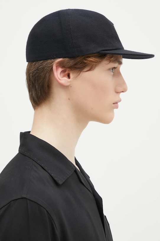 Akcesoria Visvim czapka z daszkiem wełniana Honus Cap 125103003011 granatowy